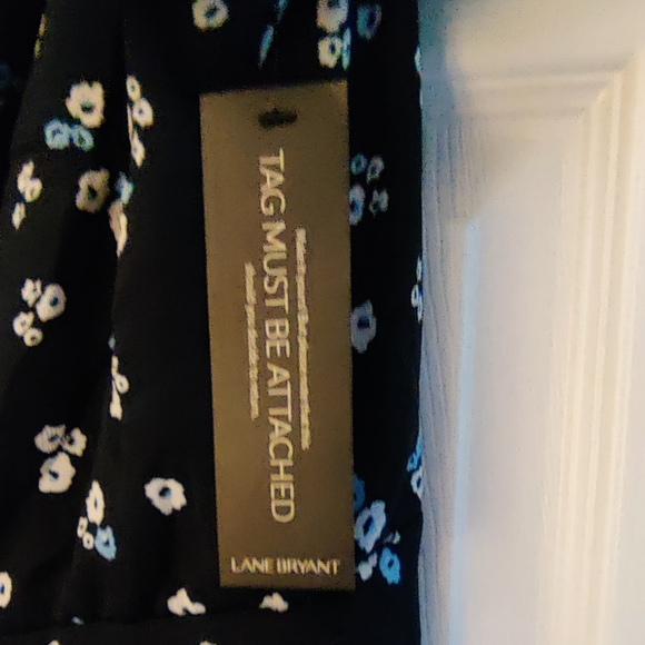 Lane Bryant Flutter-Sleve Ruffle Midi Dress - Picture 2 of 8